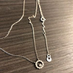 silver diamond necklace